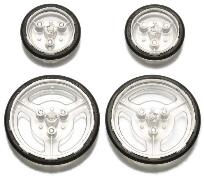 Tamiya - Slim Tire Set 36/55mm (Clear Wheel)