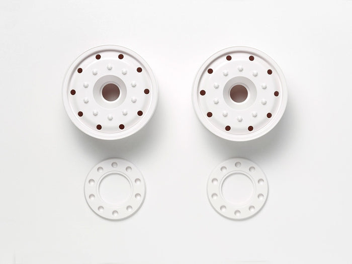 Tamiya - Semi Wide Wheels (30mm Width) White (2 pcs)