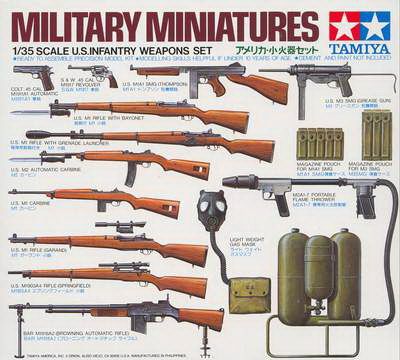 Tamiya - 1/35 U.S. Infantry Weapons Set