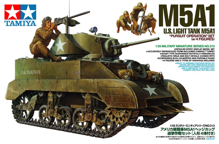Tamiya - 1/35 US Light Tank M5A1