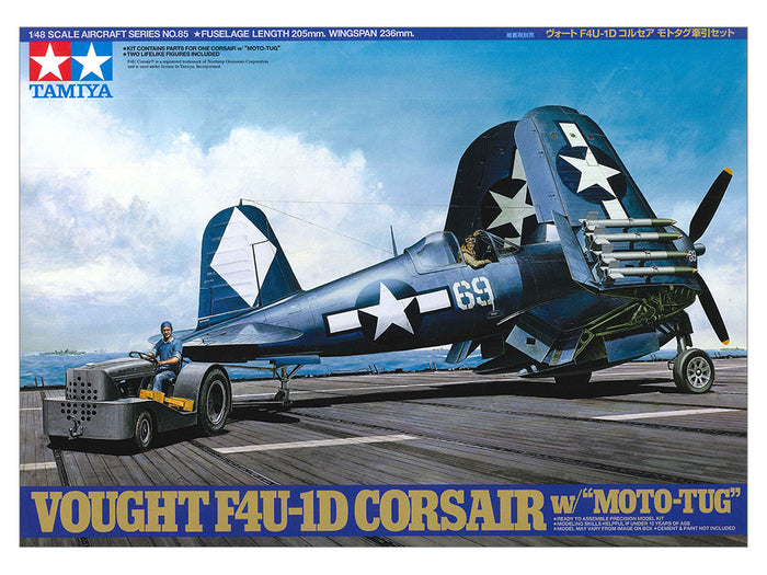 Tamiya - 1/48 F4U-1D Corsair w/Moto-Tug