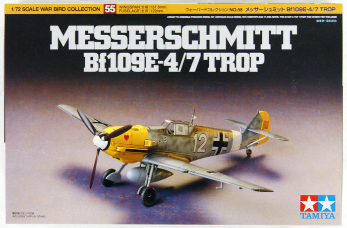 Tamiya - 1/72 Messerschmitt Bf109E-4/7