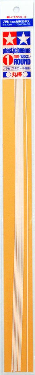 Tamiya - Plastic Beams 1mm Round (10pcs)