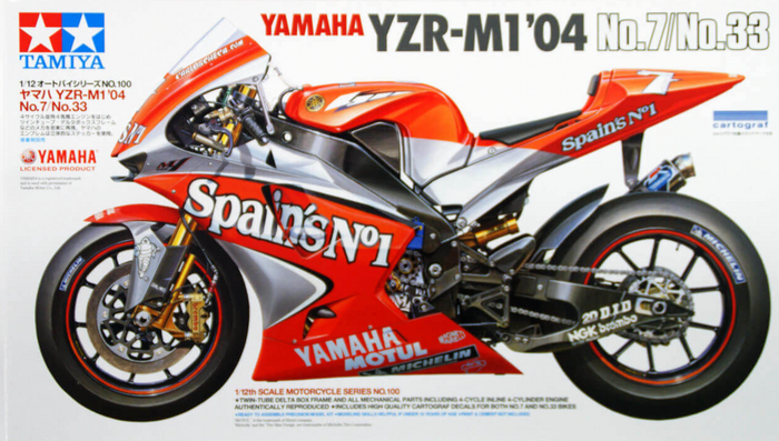Tamiya - 1/12 Yamaha YZR-M1 '04 No.7/33