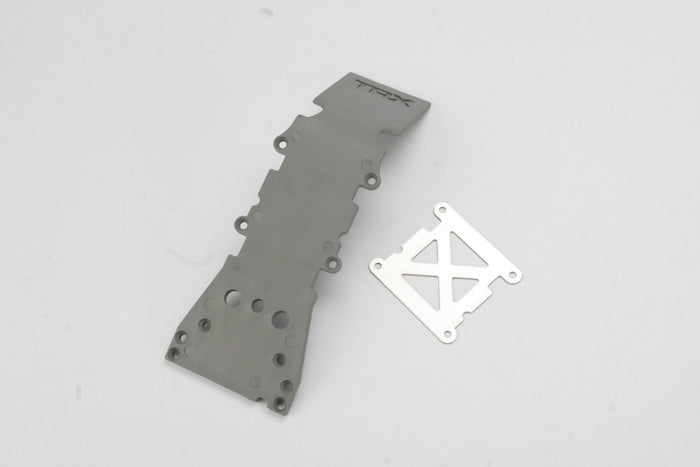 Traxxas - 4937A - Skidplate Front - Plastic (Grey) (T-MX)