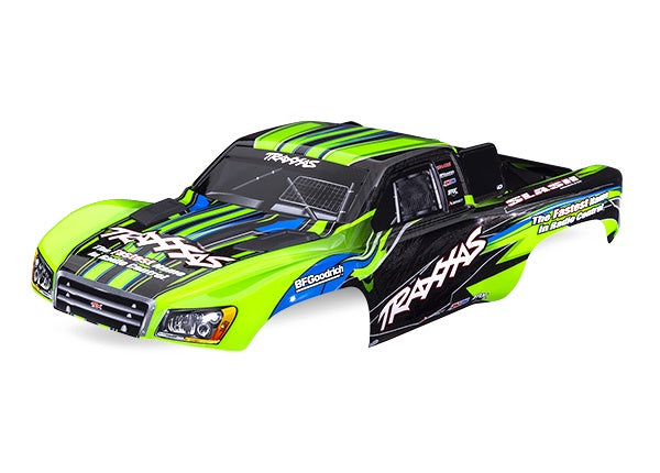 Traxxas - 5924-GRN - Body for Slash 2WD Clipless (Green) (SL)