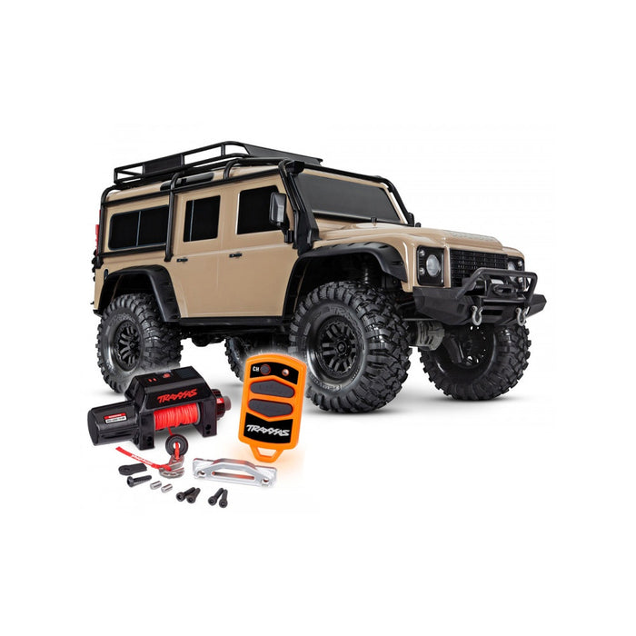 Traxxas - 82056-84 - TRX-4 Land Rover Defender w/ Factory Fitted Remote Winch