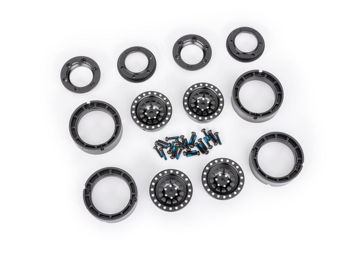 Traxxas - 9881-BLK - Wheels 1.0" Aluminum (Black Anodized) Wheels (4) (TRX-4M)