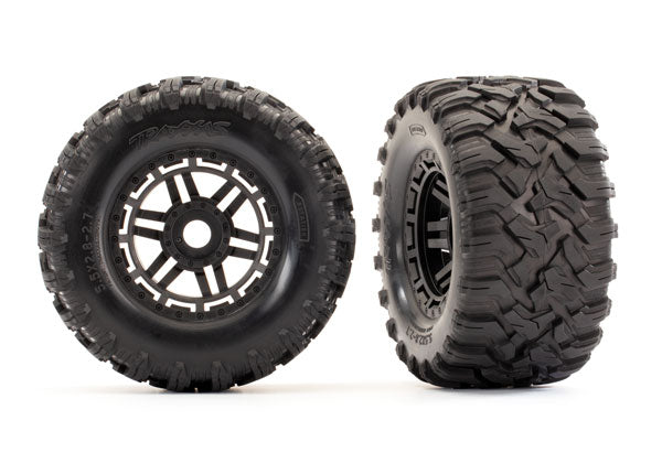 Traxxas - 8972 - Tires & Wheels  Assembled w/Foam Inserts (2) (MX)