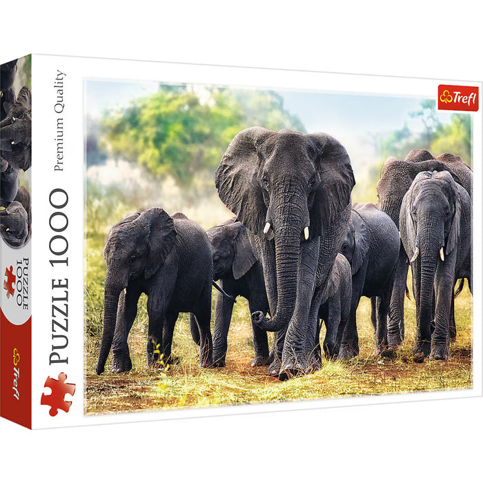 Trefl - African Elephants (1000 pcs)