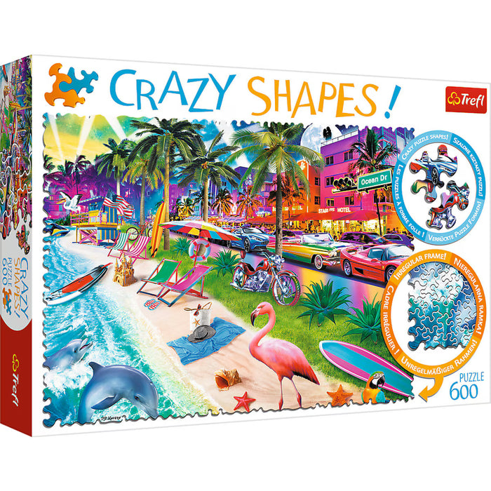 Trefl - Crazy Shapes - Miami Beach (600 pcs)