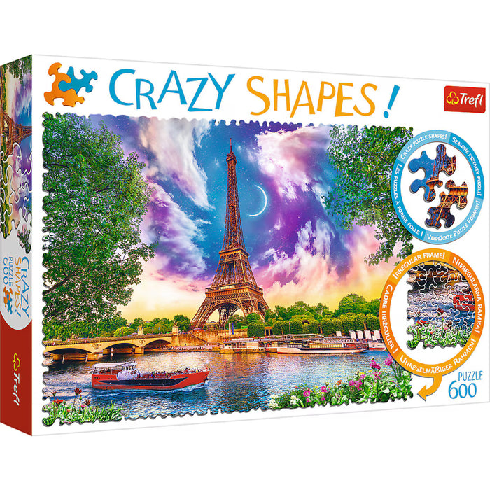 Trefl - Crazy Shapes - Sky Over Paris (600 pcs)