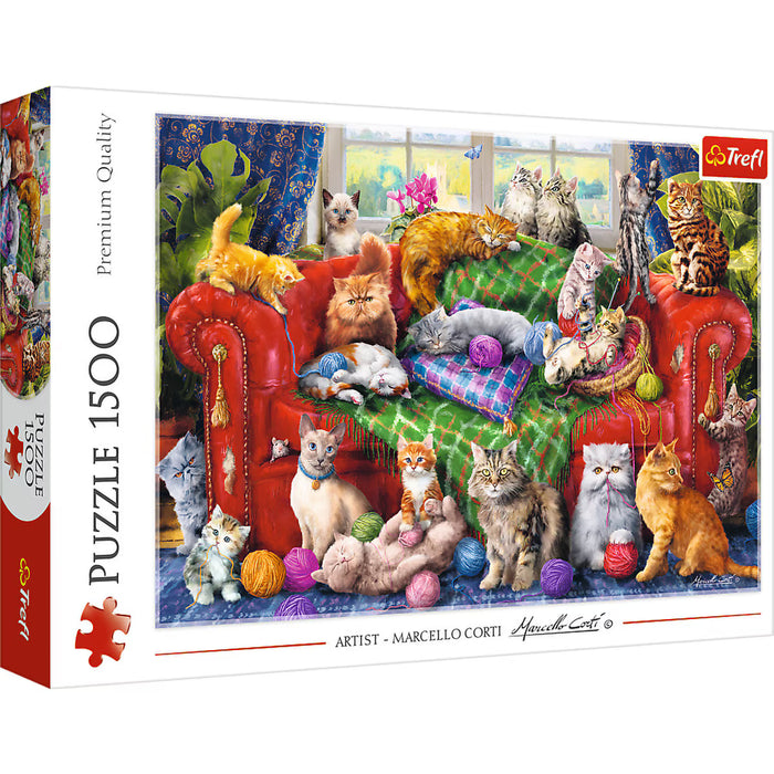 Trefl - Kittens on the Sofa (1500 pcs)