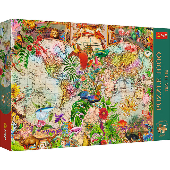 Trefl - Premium Plus - Tea Time: Antique World Map (1000 pcs)