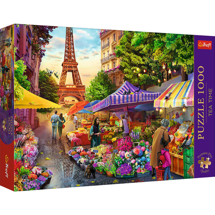 Trefl - Premium Plus - Tea Time: Flower Market Paris (1000 pcs)
