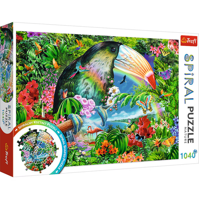 Trefl - Spiral Puzzle - Tropical Animals (1040 pcs)