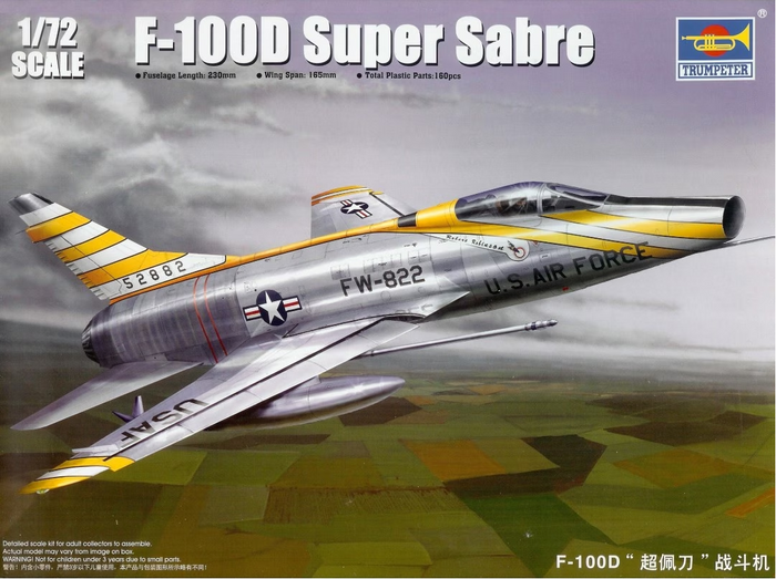 Trumpeter - 1/72 F-100D Super Sabre