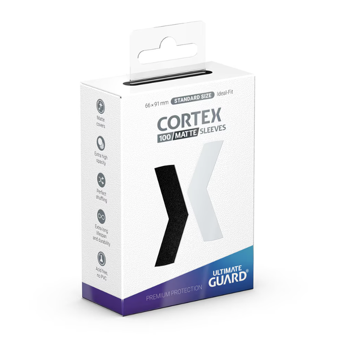 Ultimate Guard Cortex Sleeves: 66 x 91mm Standard Matte Black (100)