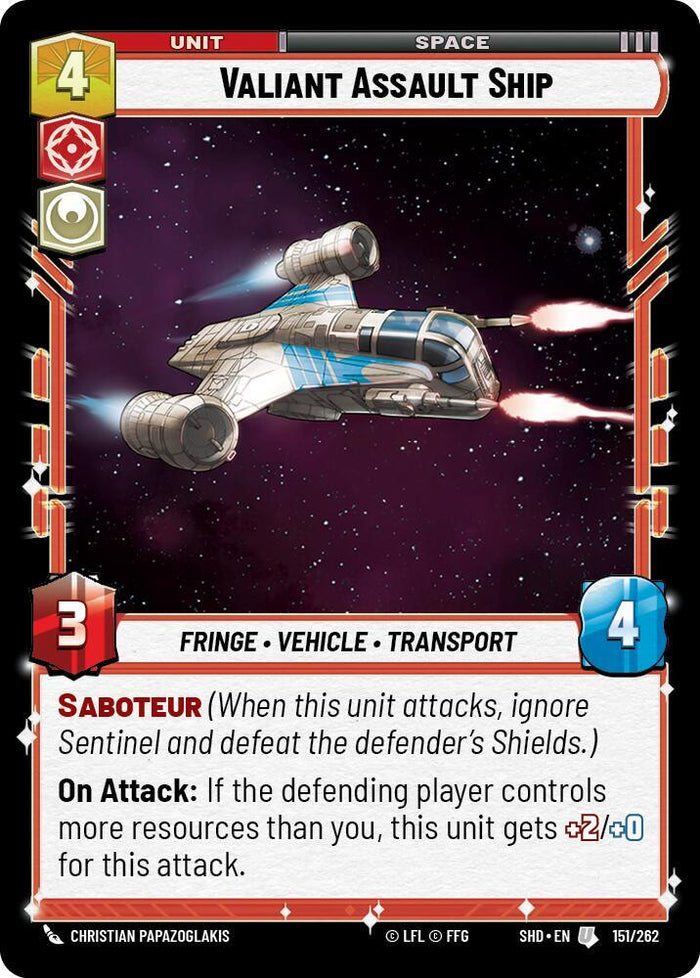 SWU - Valiant Assault Ship (151/262) (Foil)