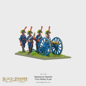 Warlord - Black Powder Napoleonic Spanish foot Artillery 8-pdr