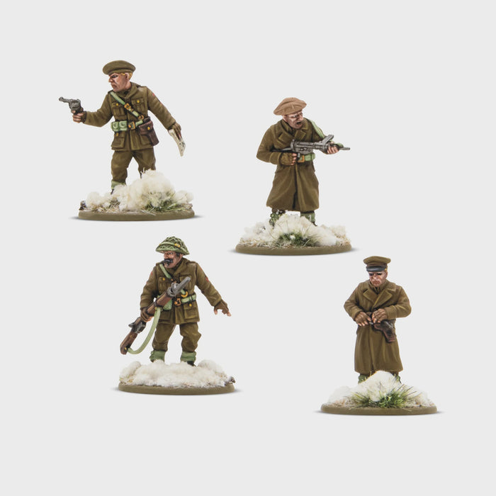 Warlord - Bolt Action  British & Canadian Infantry (Winter) Platoon Commanders