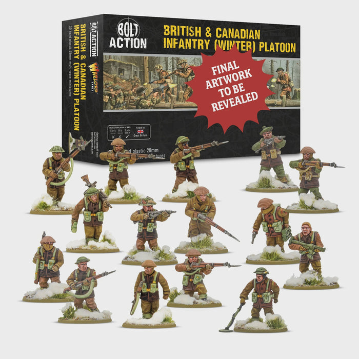 Warlord - Bolt Action  British & Canadian infantry (Winter) Platoon