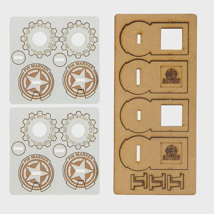 Warlord - Bolt Action  Unit Pin Markers - USA (MDF)