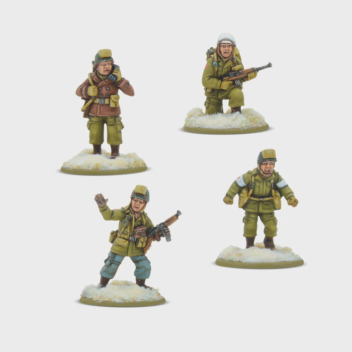 Warlord - Bolt Action US Airborne (Winter) HQ (HQ & Mortar & MMG & HMG)