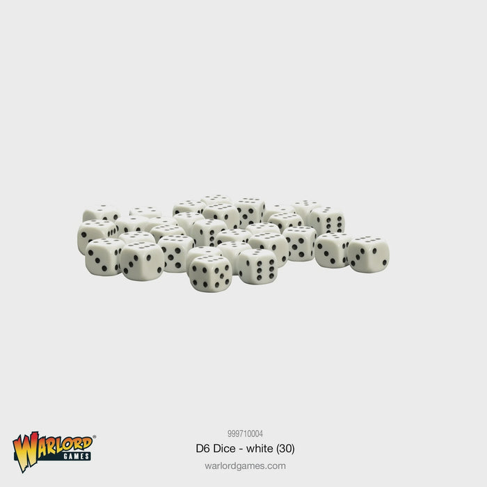 Warlord - Spot dice 10mm - White (30)