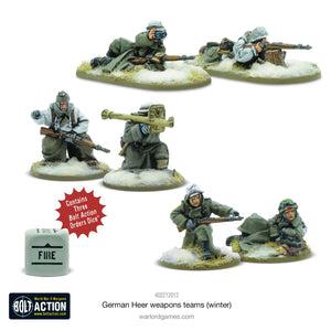 Warlord - Bolt Action  German Heer (Winter) Weapons Teams