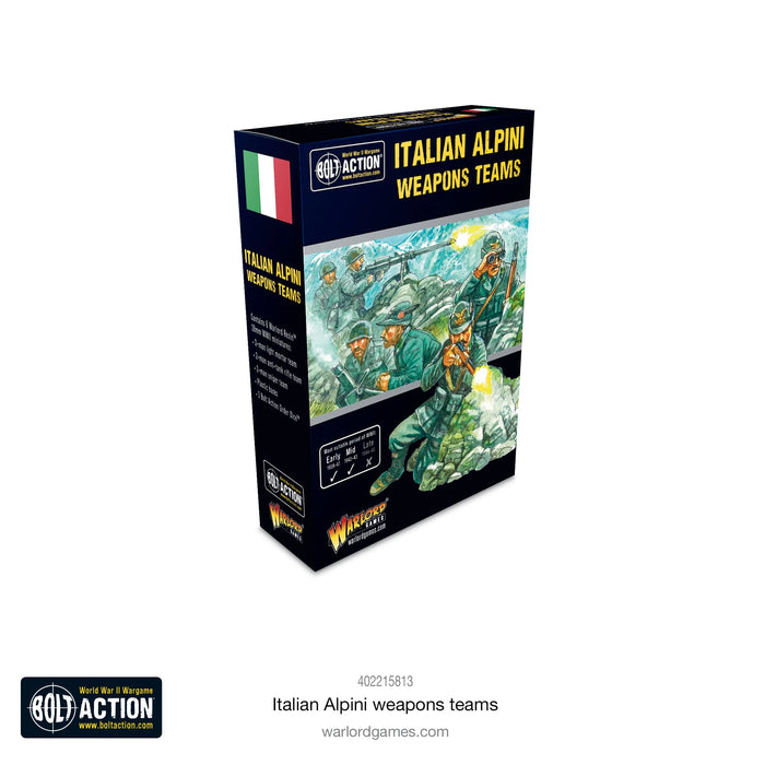 Warlord - Bolt Action  Italian Alpini Weapons Team