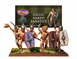 Victrix - Gallic Naked Fanatics (24 Plastic Figs.)