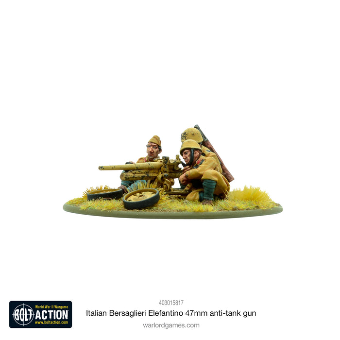 Warlord - Bolt Action; Italian Bersaglieri Elefantino 47mm Anti-Tank Gun (Metal)