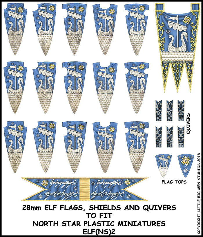 LBMS Transfers - Elf Banner & Shield Designs 2