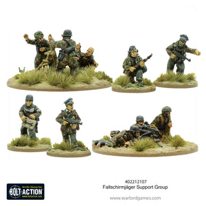 Warlord - Bolt Action: Fallschirmjager Support Group (HQ & Mortar & MMG)