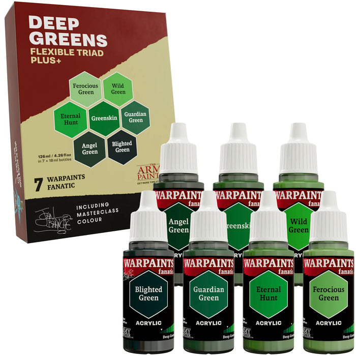 Army Painter - Flexible Triad PLUS+: Deep Greens Paint set