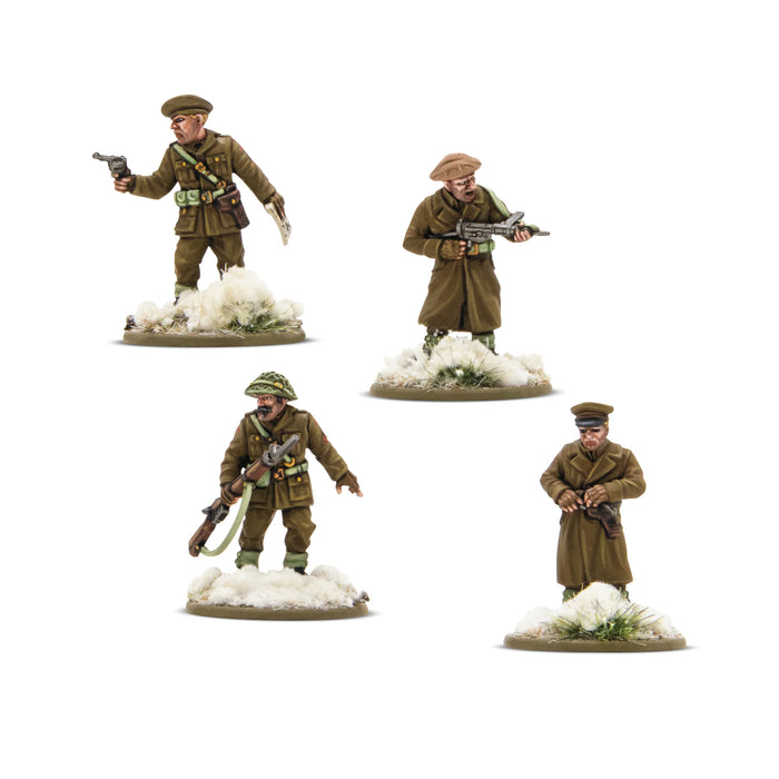 Warlord - Bolt Action: British & Canadian Infantry (Winter) Platoon Commanders