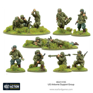 Warlord - Bolt Action: US Airborne Support group (1944-45) (HQ & Mortar & MMG)
