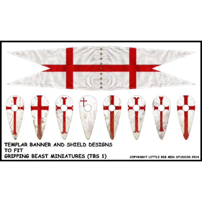 LBMS Transfers - Milites Christi Templar Banner & Shields