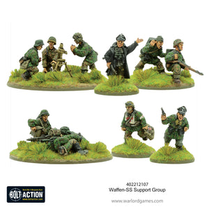 Warlord - Bolt Action  Waffen-SS Support Group (HQ & Mortar & MMG)