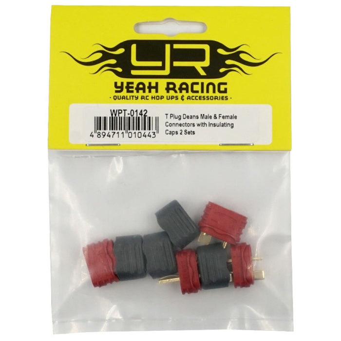 Yeah Racing - T-Plug Deans Male & Female w/Cap (2 Sets)