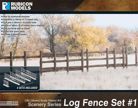 Rubicon Models - 1/56 Log Fence Set #1