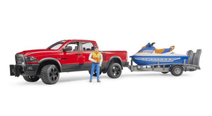 Bruder - RAM 2500 Power Wagon with Jet Ski and trailer