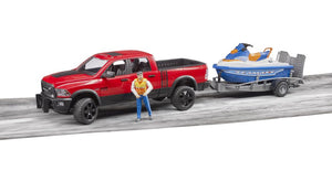 Bruder - RAM 2500 Power Wagon with Jet Ski and trailer