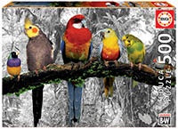 Educa - Birds In The Jungle - Coloured B&W (500pcs)