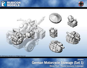 Rubicon Models - 1/56 German Motorcycle Stowage (Set 1)