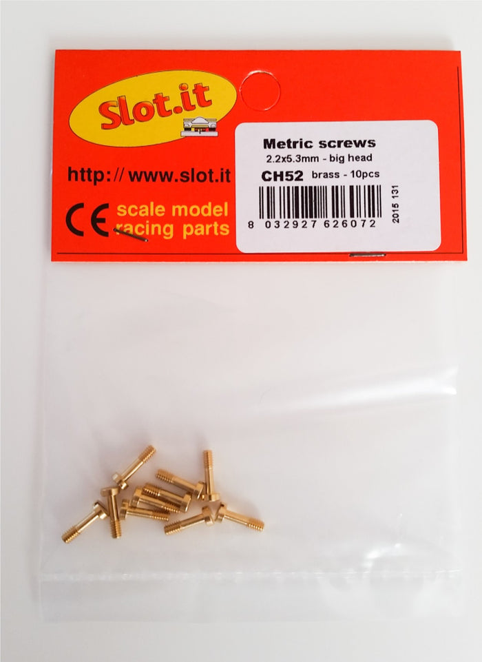Slot.It - Metric Screws 2.2 x 5.3mm Big Head (10pcs) (CH52)