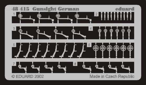 Eduard - 1/48 Gunsight German (Photo-etched) 48415