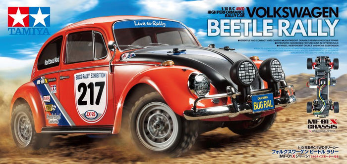 Tamiya - R/C Volkswagen Beetle Rally (MF01X) (No ESC incl.)