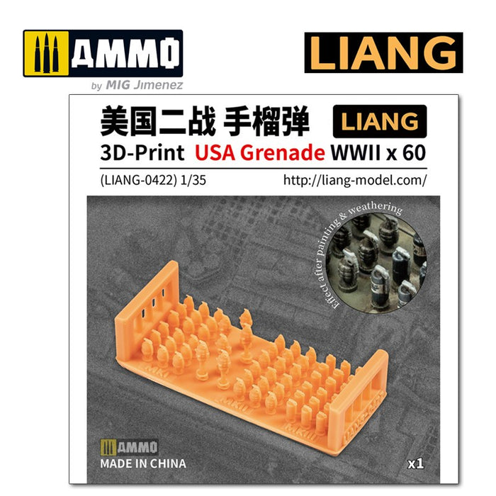 LIANG - 3D-Print USA Grenade WWII x 60
